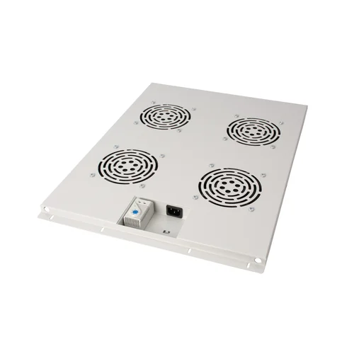 Блок вентиляторов для шкафов TFC глубиной 800мм, 4 вентилятора с терморегулятором, серый